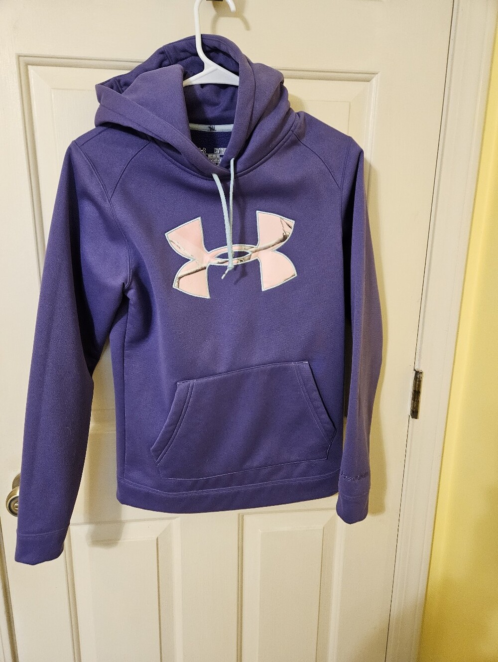 Under Armour Purple Hoodie with Pink Logo